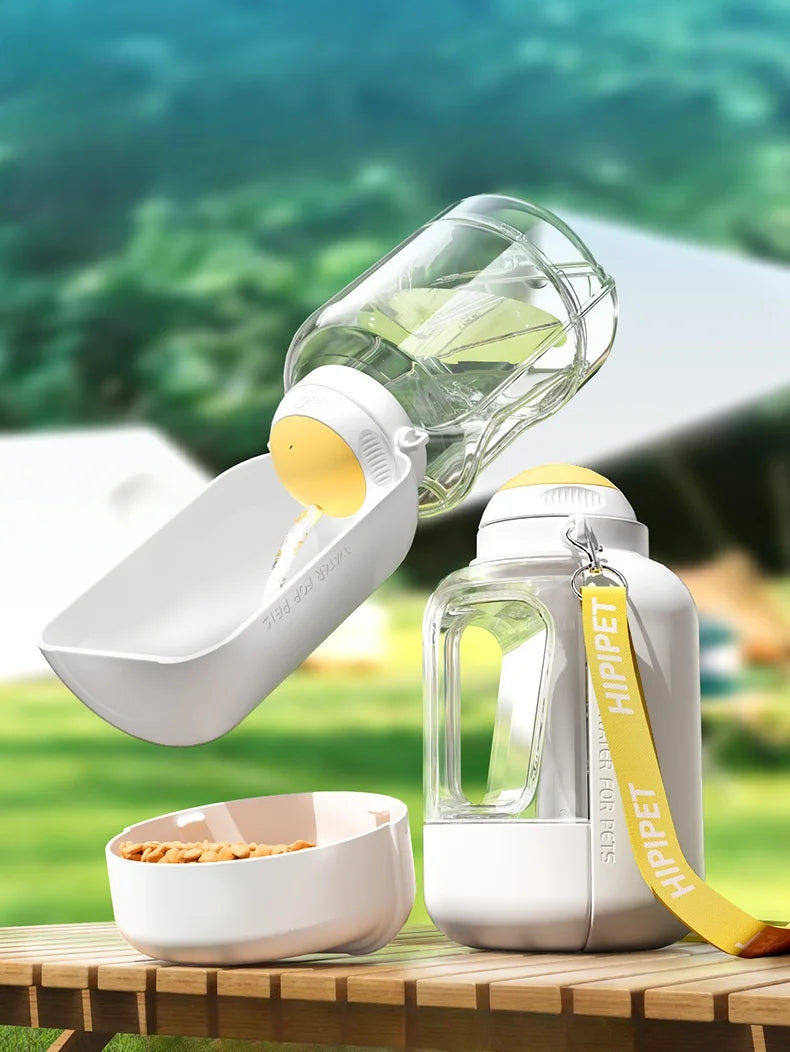 Portable Pet Water & Food Bottle.