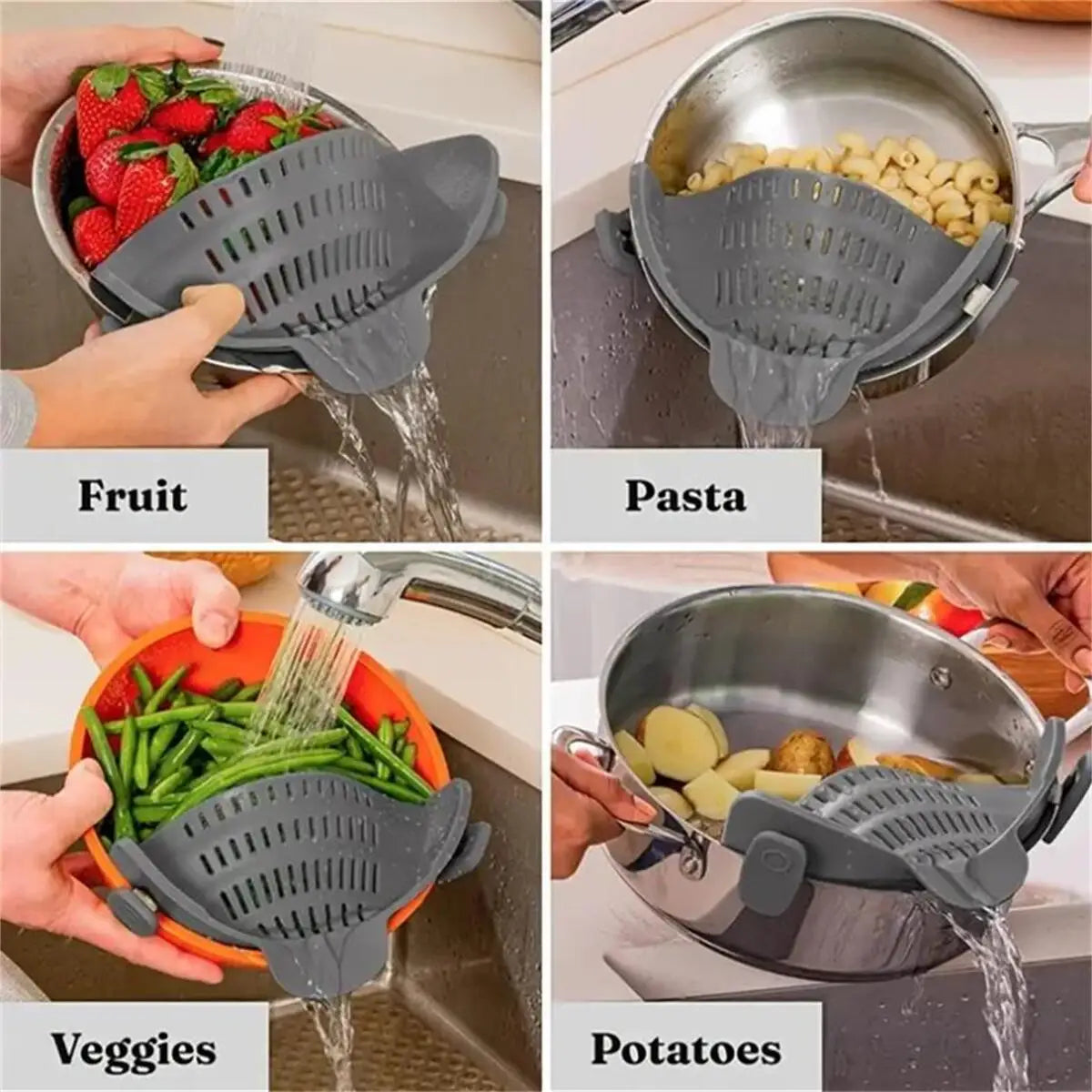 Adjustable Pot Strainer.