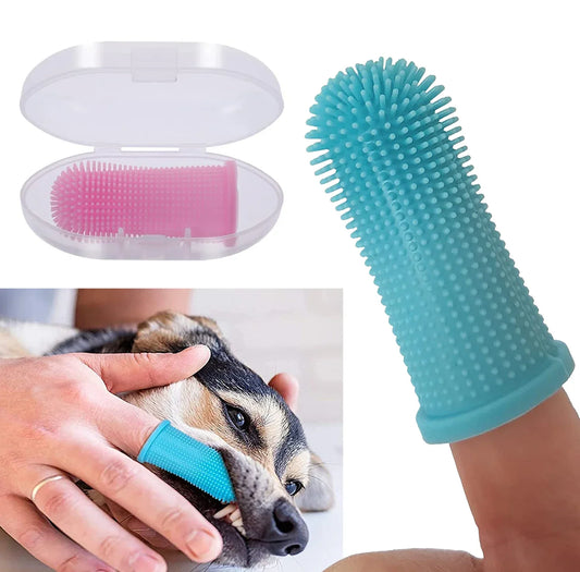 Silicone Tooth Brush for pets.