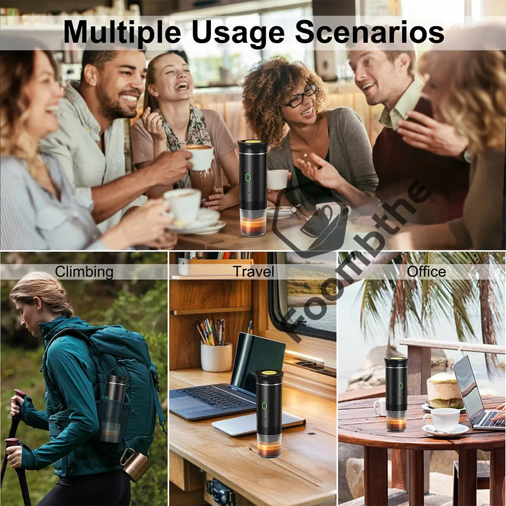 Wireless Electric Portable Espresso Coffee Machine.