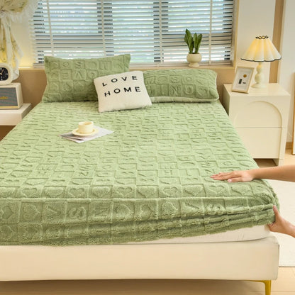 Luxury Milk Velvet Fitted Sheet.