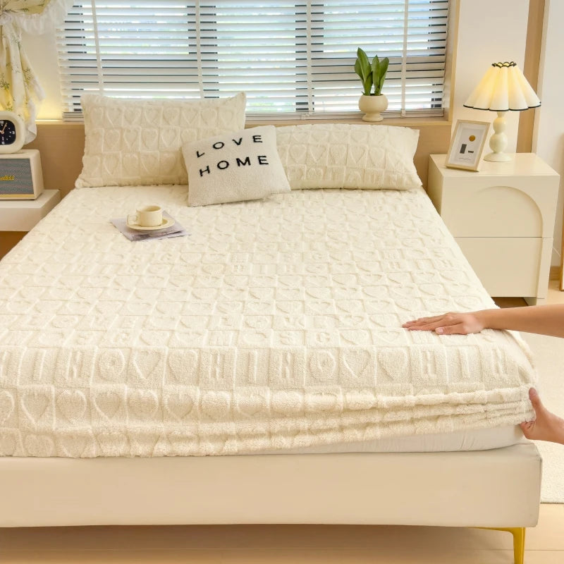 Luxury Milk Velvet Fitted Sheet.