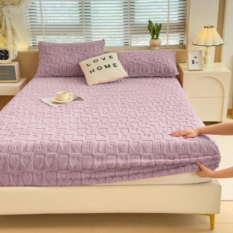 Luxury Milk Velvet Fitted Sheet.