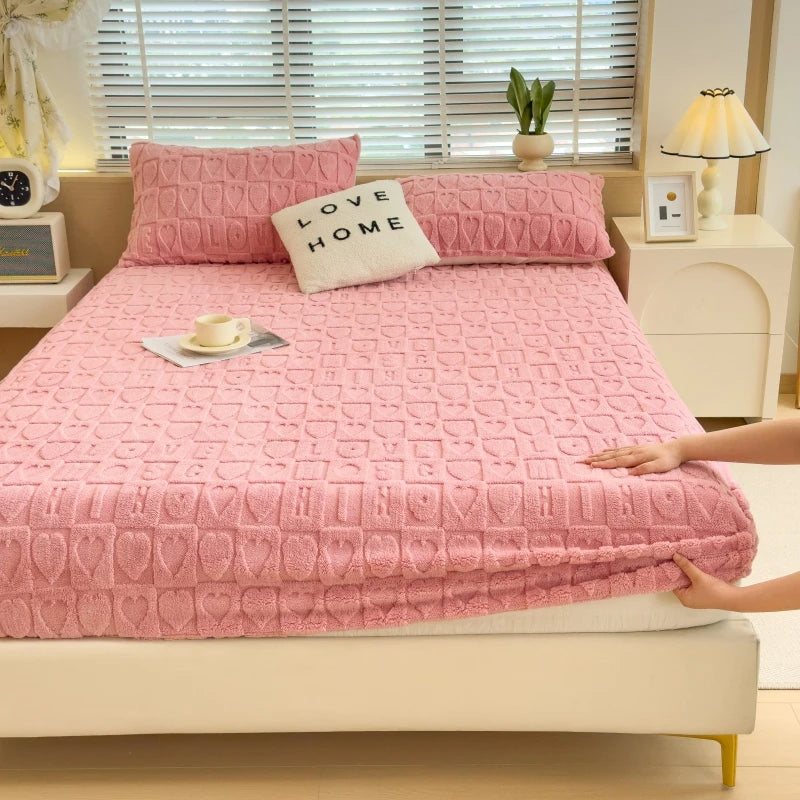 Luxury Milk Velvet Fitted Sheet.