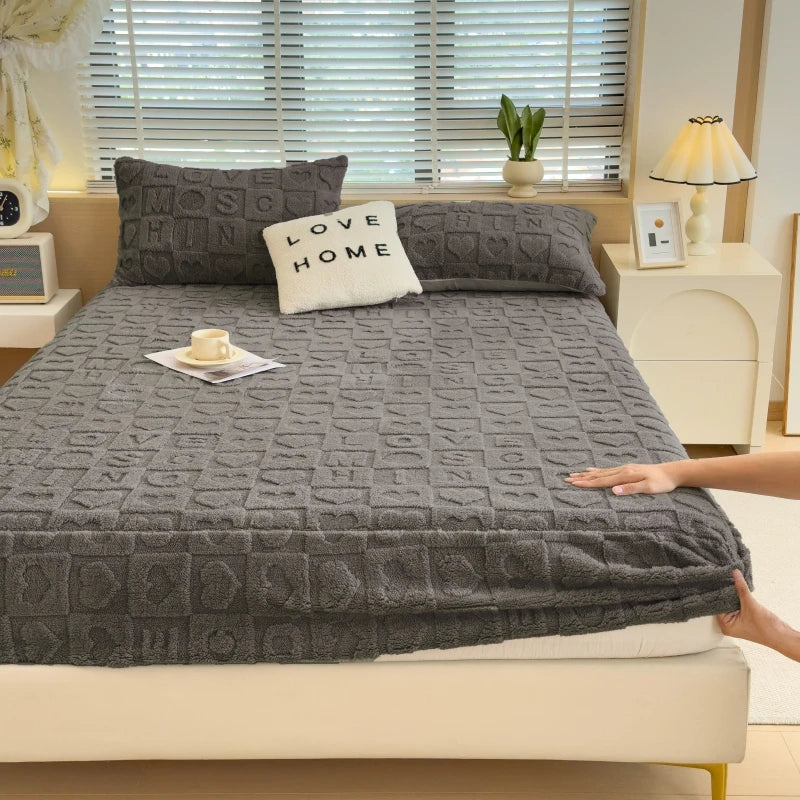 Luxury Milk Velvet Fitted Sheet.