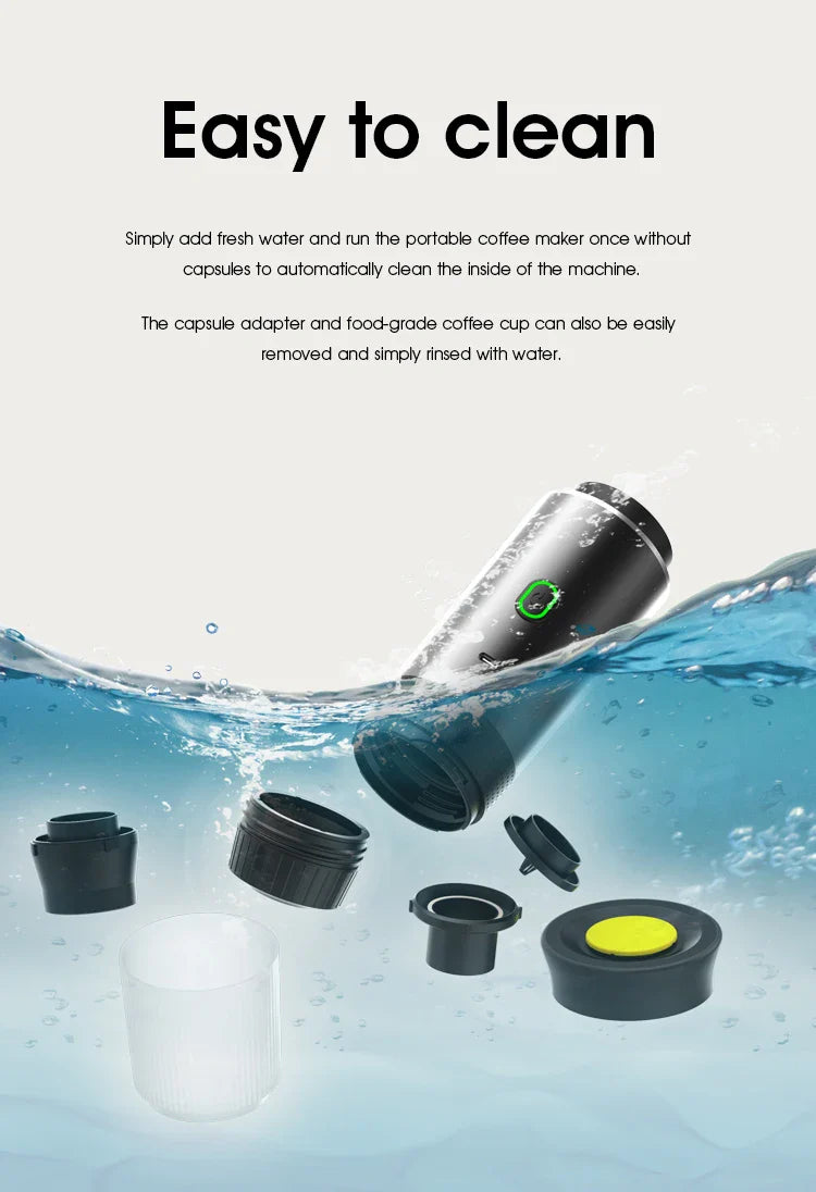 Wireless Electric Portable Espresso Coffee Machine.