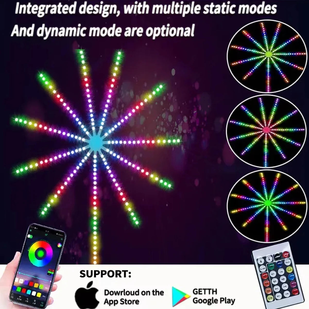 Smart Fireworks Light Show lights.