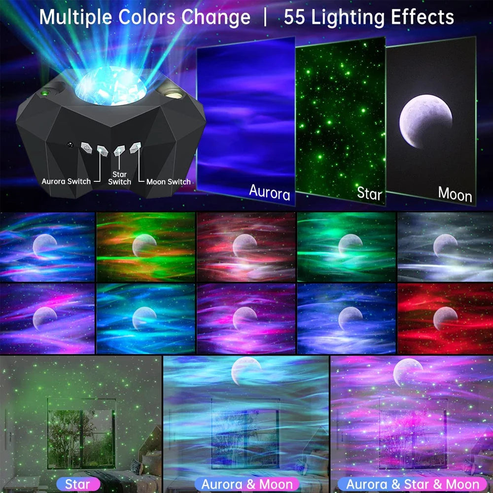 360° Starry Sky decor Projection.