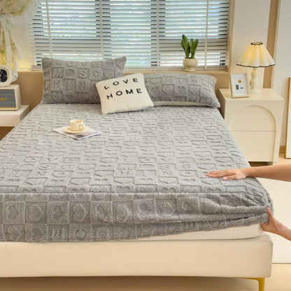 Luxury Milk Velvet Fitted Sheet.