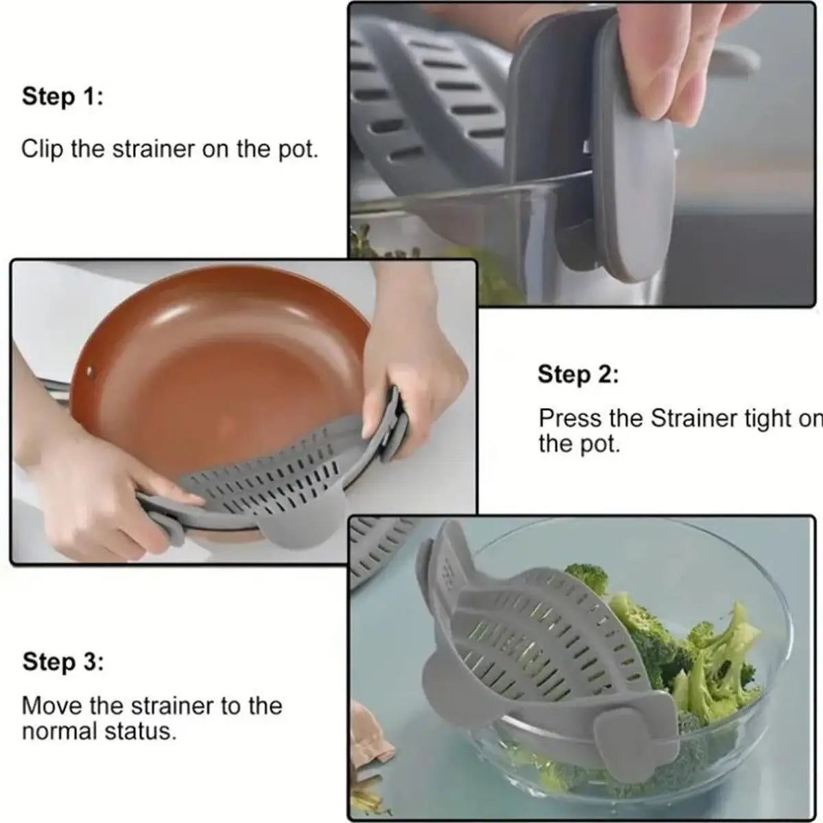 Adjustable Pot Strainer.