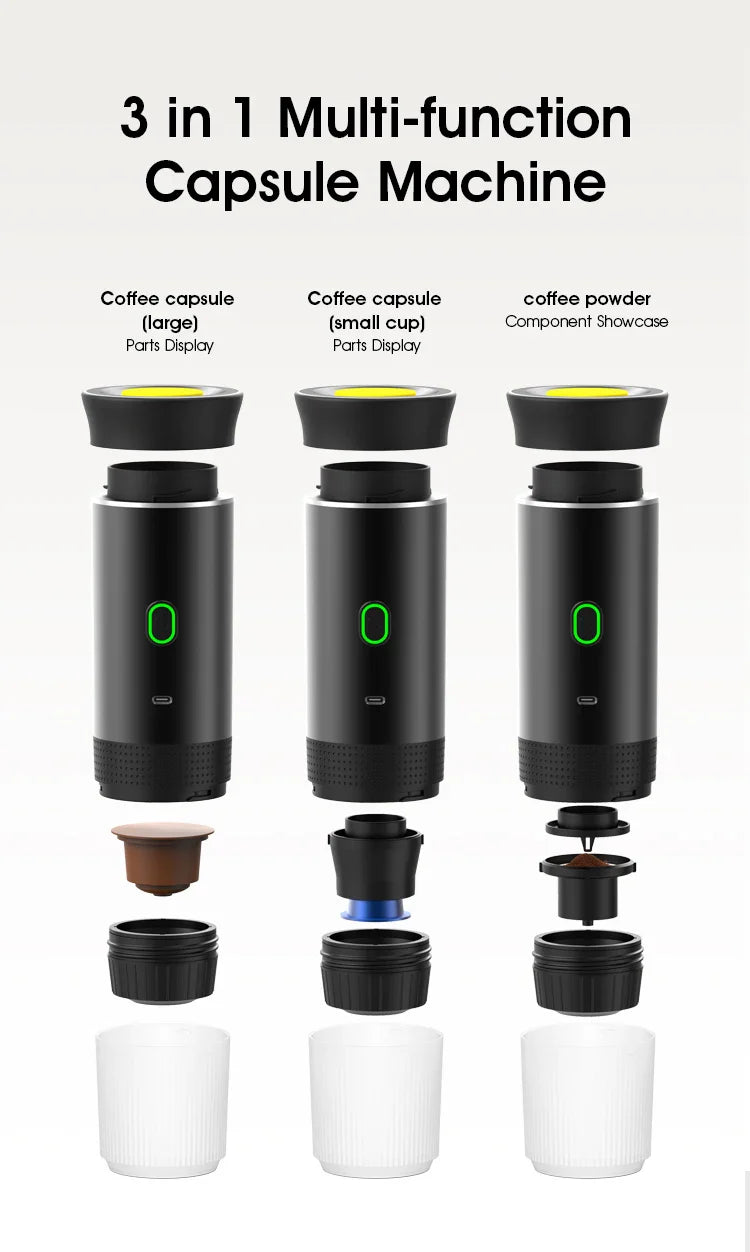 Wireless Electric Portable Espresso Coffee Machine.