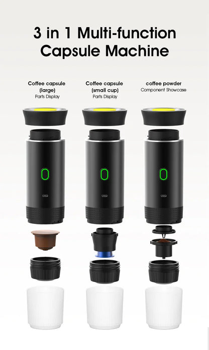 Wireless Electric Portable Espresso Coffee Machine.